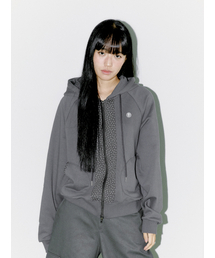 SOFT CENTERLINE HOODIE ZIP UP CHARCOAL