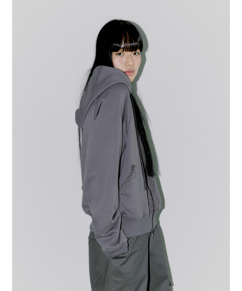 OAFISH(オアフィッシュ)の「SOFT CENTERLINE HOODIE ZIP UP CHARCOAL(パーカー・レディース・その他・1/2)」の7枚目の写真