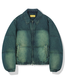 MAINBOOTH（メインブース）の「Vintage Denim Puffer Jacket(BLUE)（ダウンジャケット/コート）」