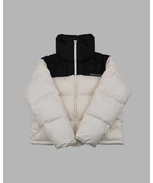 HEART STITCHED PUFFER DOWN JACKET (IVORY)