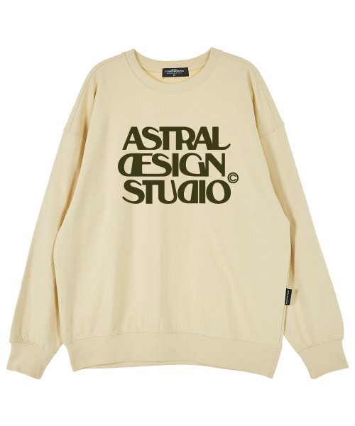 ASTRAL PROJECTION(アストラルプロジェクション)の「アストラルデザインスタジオ オーバーサイズドロップショルダースウェット_バター(スウェット・メンズ・その他・LARGE/MEDIUM/X-LARGE/XX-LARGE)」の1枚目の写真