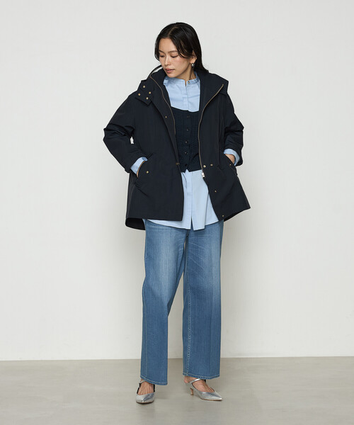 K.T KIYOKO TAKASE（キヨコタカセ）の「〔 TALLサイズ 〕 【2WAY】コットンナイロングログラン アノラックブルゾン（ブルゾン・レディース・ホワイト/ベージュ・15号/13号）」の20枚目の写真