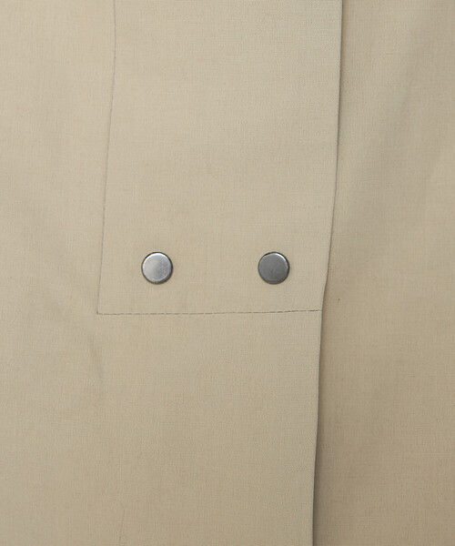 K.T KIYOKO TAKASE（キヨコタカセ）の「〔 TALLサイズ 〕 【2WAY】コットンナイロングログラン アノラックブルゾン（ブルゾン・レディース・ホワイト/ベージュ・15号/13号）」の3枚目の写真