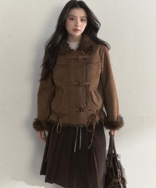 フェイクスエードジャケット SP25a033【SunsetPark】【2025AW