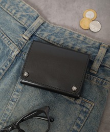 FUNALIVE（ファンアライブ）の「栃木レザー スタッズ コンパクト財布（財布・レディース）」