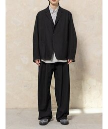 BEGIN202（ビギン202）の「ウォッシュドコットンドビージャケット [ウォッシュドブラック]（テーラードジャケット）」