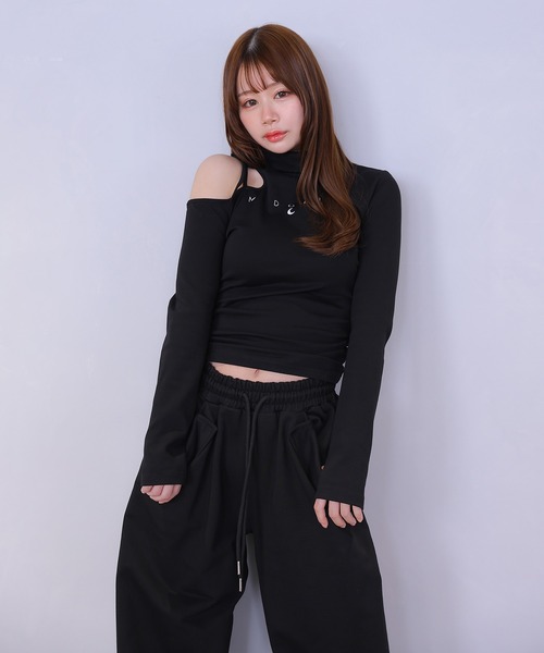 M DOLLY(エムドリー)の「*M DOLLY original* bijou luna loose pants/ビジュールナルーズパンツ(その他パンツ・レディース・ホワイト/ブラック・FREE)」の10枚目の写真