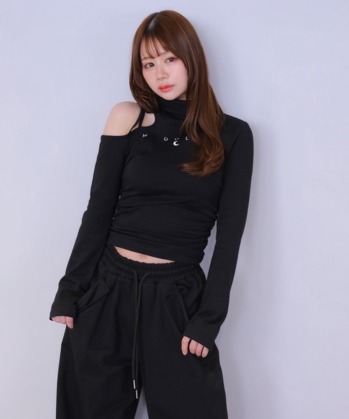 M DOLLY(エムドリー)の「*M DOLLY original* bijou luna loose pants/ビジュールナルーズパンツ(その他パンツ・レディース・ホワイト/ブラック・FREE)」の11枚目の写真