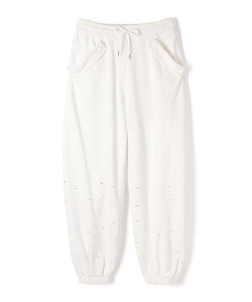 M DOLLY(エムドリー)の「*M DOLLY original* bijou luna loose pants/ビジュールナルーズパンツ(その他パンツ・レディース・ホワイト/ブラック・FREE)」の12枚目の写真