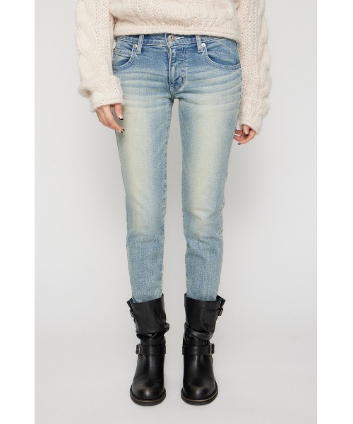 LAGUA GEM(ラグアジェム)の「CLASSIC LOW WAIST SKINNY デニム(デニムパンツ・レディース・ブルー/ライトブルー・22inch/23inch/24inch/25inch/26inch)」の5枚目の写真