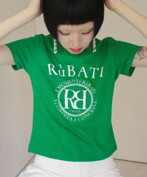 RUBATI(ルバティ)の「アークロゴTシャツ_グリーン(Tシャツ/カットソー・レディース・その他・size2/size1)」の3枚目の写真