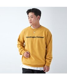 APOSTROPHE COMMA（アポストロフィコンマ）の「ベーシックフルネームロゴスウェットシャツ（イエロー/ブラック）（スウェット）」