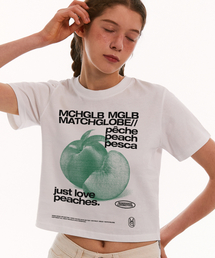 ピーチクロップTシャツ(ホワイト)