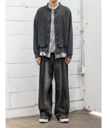 BEGIN202（ビギン202）の「ウォッシュドラウンドネックカーディガン[ウォッシュドブラック]（カーディガン/ボレロ）」