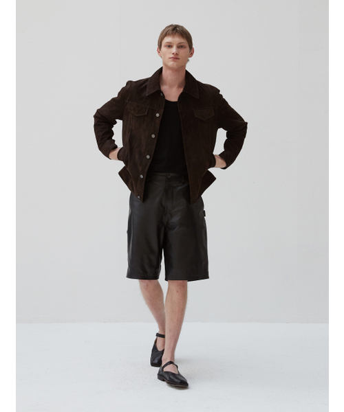 VERDEMAR（ベルデマール）の「Italian suede Trucker JK_Deep Brown（ライダースジャケット・メンズ・その他・FREE）」の5枚目の写真