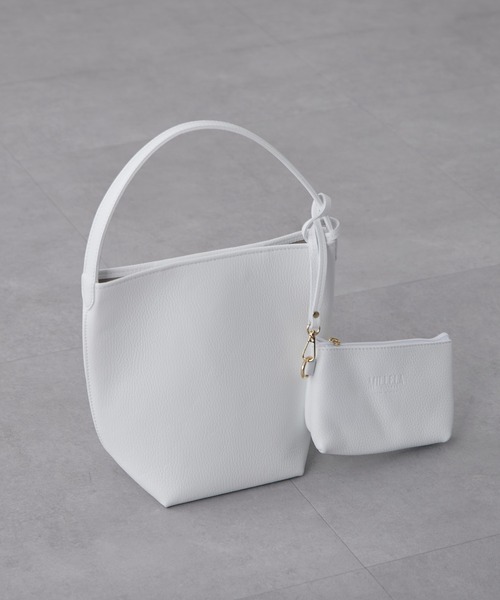 Lui's(ルイス)の「MILLELA FIRENZE / ワンハンドルバッグS(ハンドバッグ・レディース・ブラック/ホワイト/シルバー・FREE)」の2枚目の写真