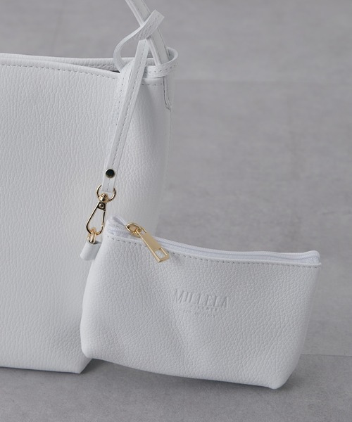 Lui's(ルイス)の「MILLELA FIRENZE / ワンハンドルバッグS(ハンドバッグ・レディース・ブラック/ホワイト/シルバー・FREE)」の9枚目の写真