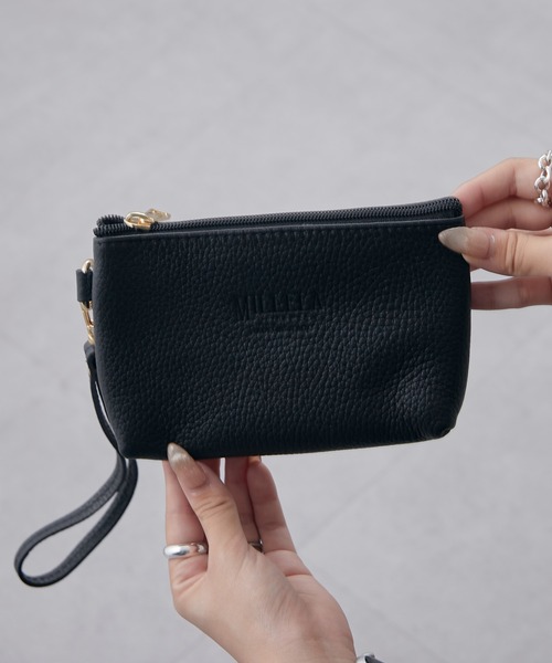 Lui's(ルイス)の「MILLELA FIRENZE / ワンハンドルバッグS(ハンドバッグ・レディース・ブラック/ホワイト/シルバー・FREE)」の16枚目の写真