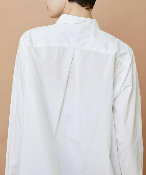 FRAPBOIS（フラボア）の「ニュースカラシャツ（シャツ/ブラウス・レディース・ブラック/ホワイト・1/2）」の4枚目の写真