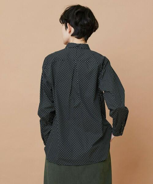 FRAPBOIS（フラボア）の「ニュースカラシャツ（シャツ/ブラウス・レディース・ブラック/ホワイト・1/2）」の15枚目の写真