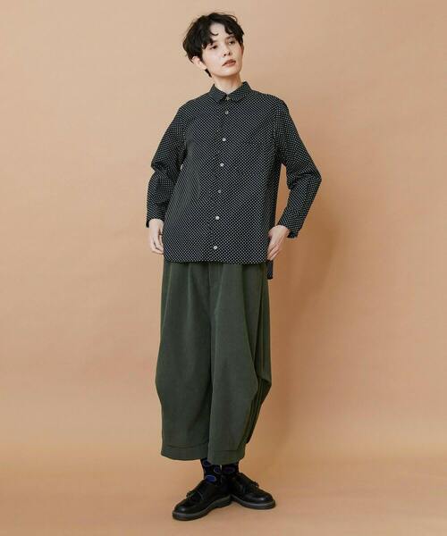 FRAPBOIS（フラボア）の「ニュースカラシャツ（シャツ/ブラウス・レディース・ブラック/ホワイト・1/2）」の16枚目の写真