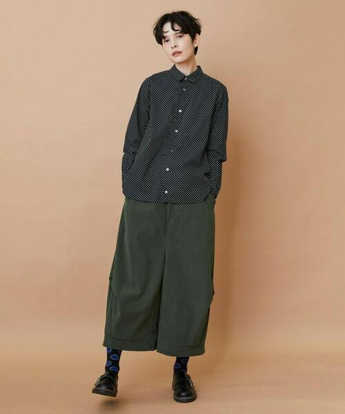 FRAPBOIS（フラボア）の「ニュースカラシャツ（シャツ/ブラウス・レディース・ブラック/ホワイト・1/2）」の20枚目の写真