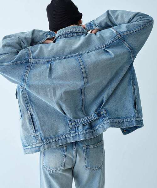 NEEDBY heritage(ニードバイヘリテージ)の「NEEDBY vintage|FUJI(デニムジャケット・レディース・サックスブルー・00)」の3枚目の写真