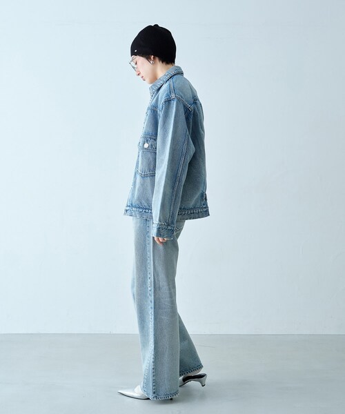 NEEDBY heritage(ニードバイヘリテージ)の「NEEDBY vintage|FUJI(デニムジャケット・レディース・サックスブルー・00)」の5枚目の写真