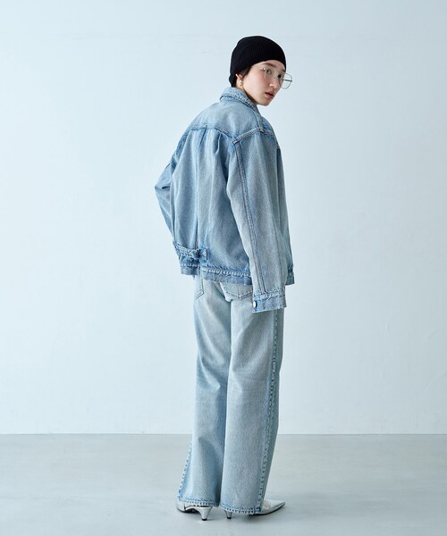 NEEDBY heritage(ニードバイヘリテージ)の「NEEDBY vintage|FUJI(デニムジャケット・レディース・サックスブルー・00)」の6枚目の写真