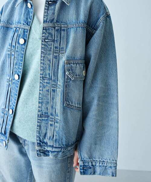 NEEDBY heritage(ニードバイヘリテージ)の「NEEDBY vintage|FUJI(デニムジャケット・レディース・サックスブルー・00)」の7枚目の写真