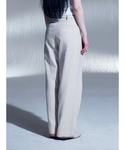 DILETTANTISME(ディレッタンティズム)の「リネンベルトツータックワイドパンツ(BG)(スラックス・レディース・その他・SMALL/MEDIUM)」の5枚目の写真