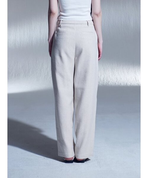DILETTANTISME(ディレッタンティズム)の「リネンベルトツータックワイドパンツ(BG)(スラックス・レディース・その他・SMALL/MEDIUM)」の6枚目の写真