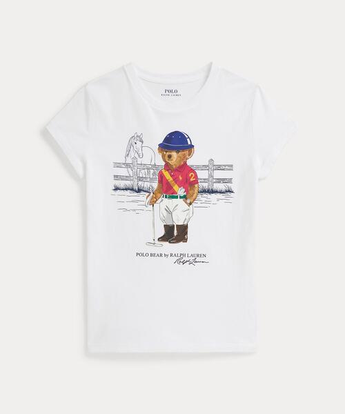 POLO RALPH LAUREN CHILDRENSWEAR(ポロ ラルフ ローレン チルドレンズウェア)の「Polo ベア コットン ジャージー Tシャツ(Tシャツ/カットソー・キッズ・ホワイト・M/XL)」の1枚目の写真