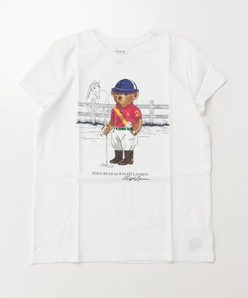 POLO RALPH LAUREN CHILDRENSWEAR（ポロ ラルフ ローレン チルドレンズウェア）の「Polo ベア コットン ジャージー Tシャツ（Tシャツ/カットソー・キッズ・ホワイト・M/XL/L/S）」の3枚目の写真