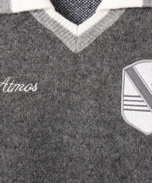 atmos(アトモス)の「atmos Knit Soccer Polo Shirt / アトモス ニット サッカー ポロシャツ(ニット/セーター・メンズ・ブラウン/グリーン/グレー・M/XXL/XL/L)」の5枚目の写真