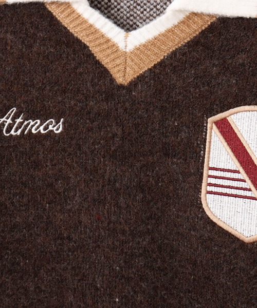 atmos(アトモス)の「atmos Knit Soccer Polo Shirt / アトモス ニット サッカー ポロシャツ(ニット/セーター・メンズ・ブラウン/グリーン/グレー・M/XXL/XL/L)」の9枚目の写真