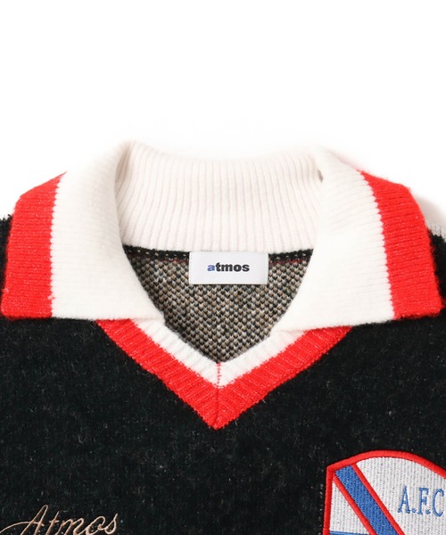 atmos(アトモス)の「atmos Knit Soccer Polo Shirt / アトモス ニット サッカー ポロシャツ(ニット/セーター・メンズ・ブラウン/グリーン/グレー・M/XXL/XL/L)」の12枚目の写真