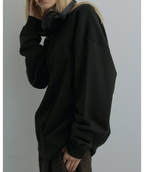 anuke　Sandwashed Over Sweat BLK ※1/26まで セール】Sandwashed Over Sweat（スウェット）｜anuke（アンヌーク）の
