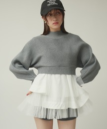 Narcissus（ナルシス）の「チュールニットプルオーバー（ニット/セーター）」