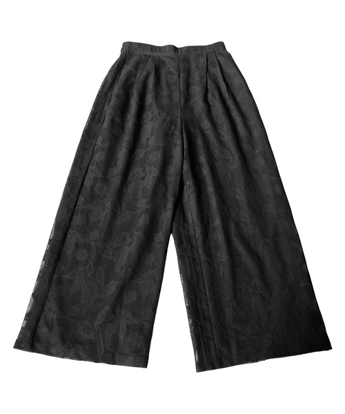 antiqua(アンティカ)の「花柄レース ワイドパンツ(その他パンツ・レディース・ベージュ/ブラック・LARGE/MEDIUM)」の16枚目の写真