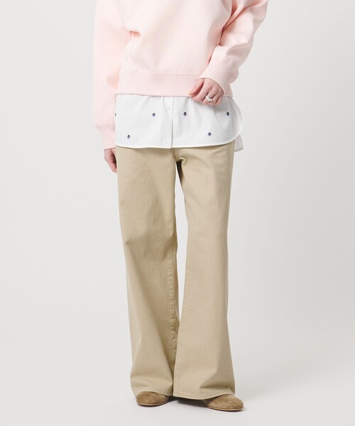 UNITED ARROWS(ユナイテッドアローズ)の「ルーズ ストレート デニムパンツ(デニムパンツ・レディース・ライトブルー/ホワイト/ベージュ/ブラック・36/34/38)」の6枚目の写真