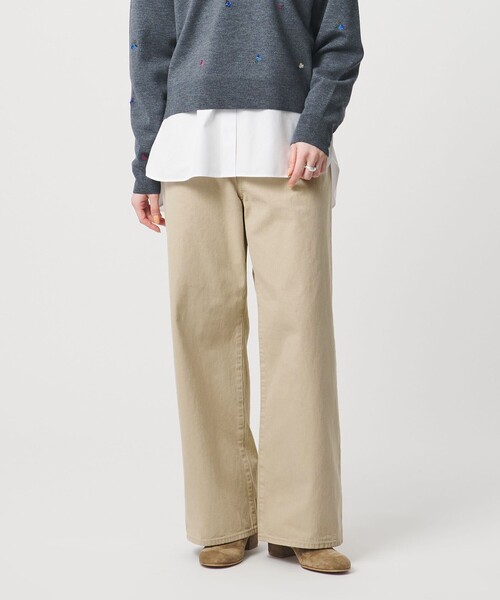 UNITED ARROWS(ユナイテッドアローズ)の「ルーズ ストレート デニムパンツ(デニムパンツ・レディース・ライトブルー/ホワイト/ベージュ/ブラック・36/34/38)」の8枚目の写真