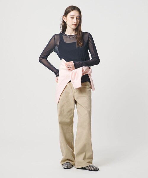 UNITED ARROWS(ユナイテッドアローズ)の「ルーズ ストレート デニムパンツ(デニムパンツ・レディース・ライトブルー/ホワイト/ベージュ/ブラック・36/34/38)」の10枚目の写真