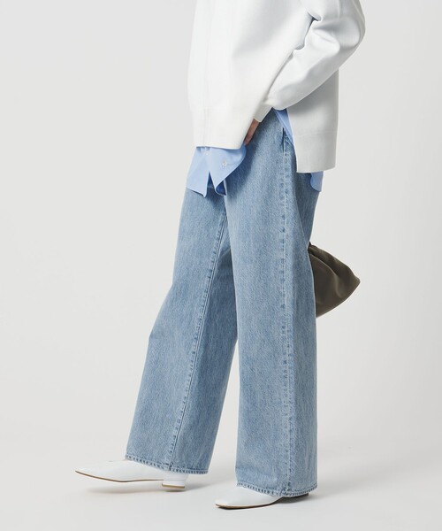 UNITED ARROWS(ユナイテッドアローズ)の「ルーズ ストレート デニムパンツ(デニムパンツ・レディース・ライトブルー/ホワイト/ベージュ/ブラック・36/34/38)」の15枚目の写真