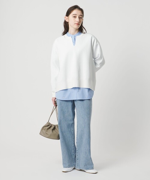 UNITED ARROWS(ユナイテッドアローズ)の「ルーズ ストレート デニムパンツ(デニムパンツ・レディース・ライトブルー/ホワイト/ベージュ/ブラック・36/34/38)」の16枚目の写真