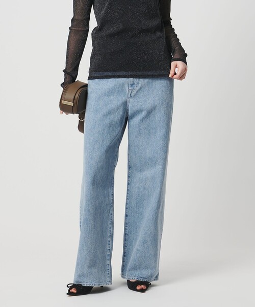 UNITED ARROWS(ユナイテッドアローズ)の「ルーズ ストレート デニムパンツ(デニムパンツ・レディース・ライトブルー/ホワイト/ベージュ/ブラック・36/34/38)」の17枚目の写真