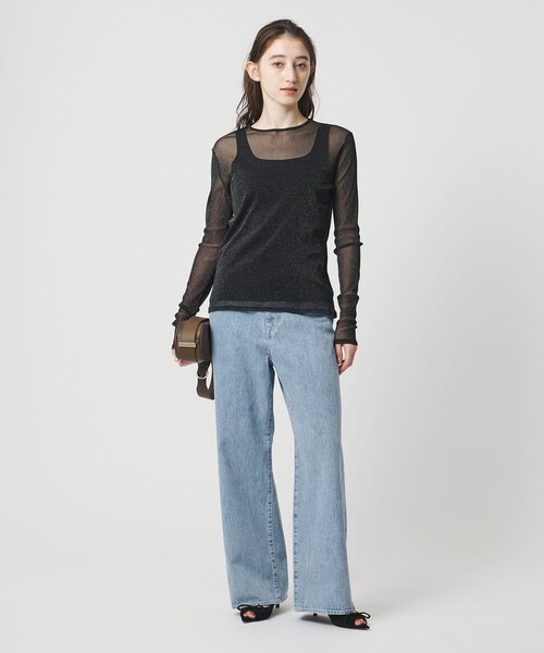 UNITED ARROWS(ユナイテッドアローズ)の「ルーズ ストレート デニムパンツ(デニムパンツ・レディース・ライトブルー/ホワイト/ベージュ/ブラック・36/34/38)」の19枚目の写真