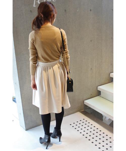 IENA（イエナ）の「《追加》タック ギャザースカート◆（スカート・レディース・キャメル/ピンク/アイボリー/カーキ・38/36/34/40）」の21枚目の写真