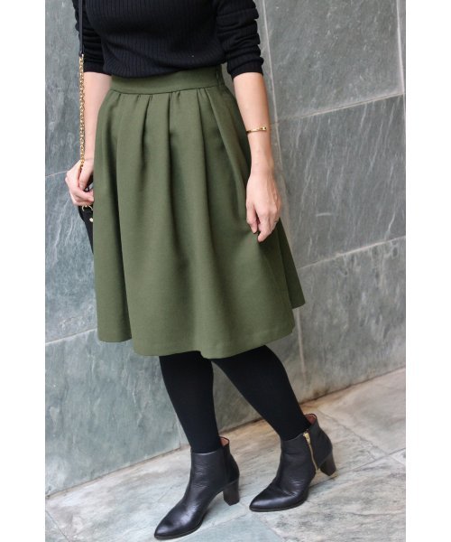 IENA（イエナ）の「《追加》タック ギャザースカート◆（スカート・レディース・キャメル/ピンク/アイボリー/カーキ・38/36/34/40）」の9枚目の写真