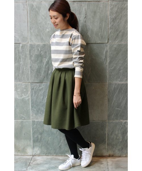 IENA（イエナ）の「《追加》タック ギャザースカート◆（スカート・レディース・キャメル/ピンク/アイボリー/カーキ・38/36/34/40）」の10枚目の写真